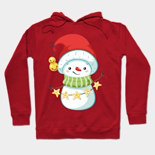 Cute Christmas Snowman Hoodie